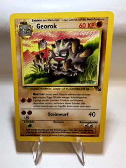 Georok Pokemon Karte Deutsch 1999 Vintage 37/62 Exzellent Fossil - Image 1
