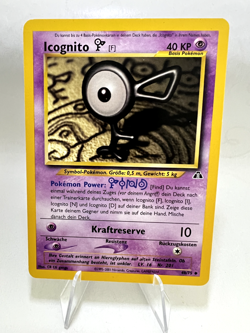 Icognito [F] Vintage Pokemon Karte Deutsch 2001 Exzellent 48/75 Neo Entdeckung - Image 1