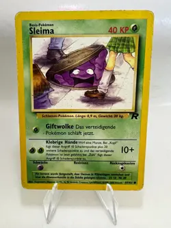 Sleima Vintage Pokemon Karte Deutsch 2000 Leicht Bespielt 57/82 Team Rocket - Image 1