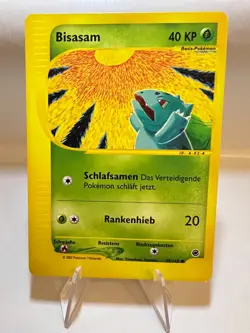 Bisasam Vintage Pokemon Karte Deutsch 2002 Near Mint Expedition Basis Set - Image 1