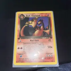 Dark Charizard 21/82 TCG Non-Holo Rare Pokemon Card MP - Image 2