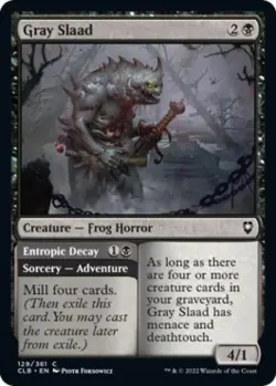 ~ Gray Slaad ~ NM Foil ~ Commander Legends: Battle for Baldur's Gate ~ MTG ~ - Image 1