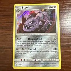 Steelix Rare Holo Card 139/236 Sm-Cosmic Eclipse Pokemon TCG 2019 - Image 1