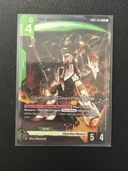 Gundam Card Game - Gundam Deathscythe GD01-025 LR Raw Near Mint/Mint - Image 1