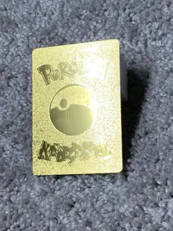 Pokemon Unique Cinderace VMax HP320 Hi-Gloss Gold Foil Fan Art Card LP - Image 3