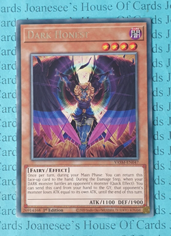 Dark Honest VASM-EN047 Rare Yu-Gi-Oh Card 1st Edition New - Image 1