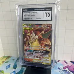 CGC 10 Charizard & Braixen GX Remix Bout 008/064 Pokemon Card Japanese - Image 3