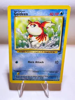 Goldeen Vintage Pokemon Card English Very Good Base Set 2 - Image 1