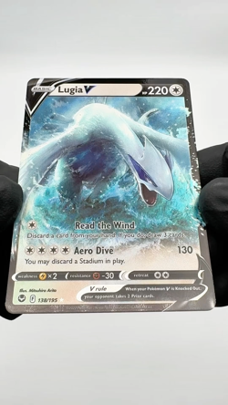 Lugia V 138/195 Silver Tempest Ultra Rare Pokemon Card Full Art - NM/MT - Image 2