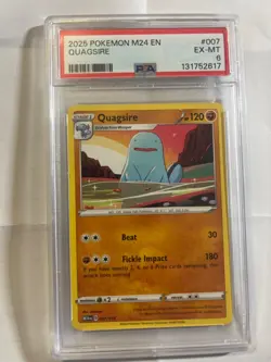 Pokemon TCG Quagsire Card 007/015 McDonald's Promos 2024 Regular EN PSA 6 M24EN - Image 1