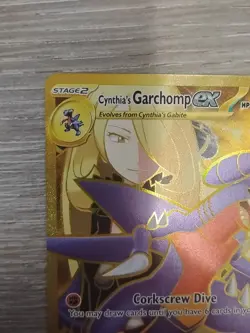 Pokemon TCG Cynthia’s Garchomp EX Gold Card From Destined Rivals - Image 5