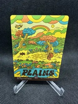 Plains (1945) non foil - Flower Power Secret Lair Ashley Dreyfus MTG - Image 1