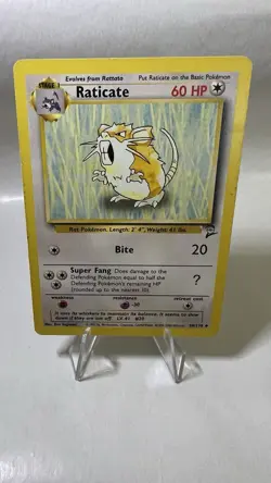 Raticate Vintage Pokemon Card English Very Good Base Set 2 - Image 1