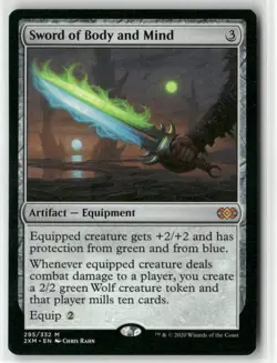 magic the gathering Sword of Body and Mind Double Masters Mythic - Image 1