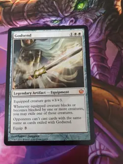 Mtg- Godsend- Mythic Rare- Journey Into Nyx- Near Mint Condition - Image 1