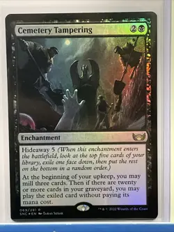 x1 Cemetery Tampering - Foil R MTG Streets of New Capenna M/NM, English - Image 1