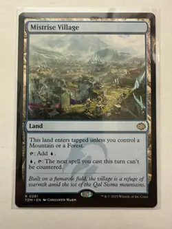 x1 Mistrise Village TDM Tarkir Dragonstorm MTG 261 RARE M/NM 1x - Image 1
