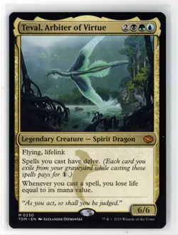 MtG Tarkir: Dragonstorm Teval, Arbiter of Virtue #230 Non-Foil - Image 1