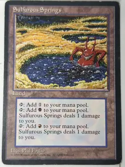 Sulfurous Springs - (MP) Ice Age - Magic the Gathering MTG - Image 1