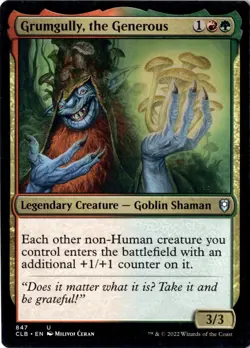 Grumgully The Generous NM/M* Commander Baldur's Gate ENGLISH 847 mtg -UnltdCards - Image 1
