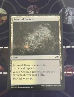 Scoured Barrens FOIL - NM - MTG Neon Dynasty - Magic the Gathering - Image 1