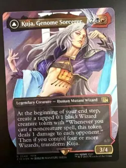 MTG Final Fantasy English Kuja, Genome Sorcerer Borderless 0544 Surge Foil - Image 2