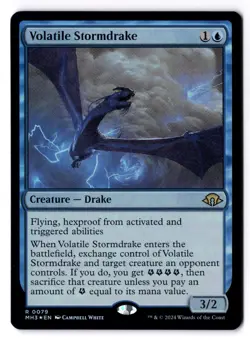 Volatile Stormdrake NM* FOIL Modern Horizons 3 ENGLISH 0079 mtg -UnltdCards - Image 1