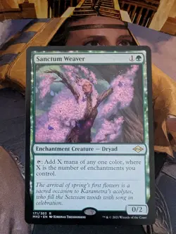 Magic The Gathering Sanctum Weaver MTG Modern Horizons 2 Regular NM - Image 1