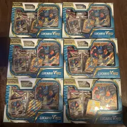 New Lucario VSTAR Special Collection Box Pokemon TCG lot of (6) - Image 1