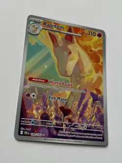 Pokemon Destined Rivals Rapidash Illustration Rare 189/182 - Near Mint! - Image 2