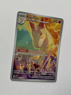 Pokemon Destined Rivals Rapidash Illustration Rare 189/182 - Near Mint! - Image 4