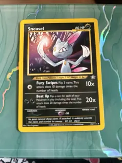 Sneasel - 1st EDITION - 25/111 - Neo Genesis - Pokemon - Unplayed NEAR MINT - Image 1