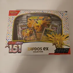 Pokemon TCG Scarlet & Violet 151 Zapdos EX Collection Box Sealed NEW - Image 1