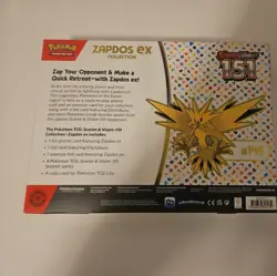 Pokemon TCG Scarlet & Violet 151 Zapdos EX Collection Box Sealed NEW - Image 2