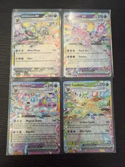 Pokemon TCG Umbreon 60 Espeon 34 Sylveon 41 Leafeon 6 EX Prismatic Evolutions NM - Image 1