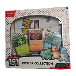 Pokemon TCG Scarlet & Violet 151 Poster Collection Box 3 Packs New Sealed 820650853166 - Image 1