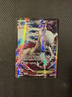 Pokemon Mewtwo EX XY125 Black Star Promo Full Art MP/LP - Image 1