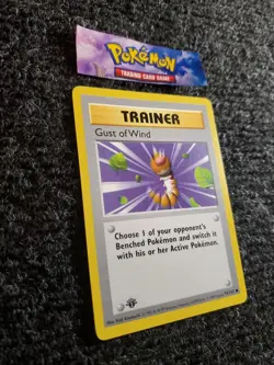 Pokemon TCG Gust of Wind Base Set 93/102 Shadowless 1st Edition NM - Image 3