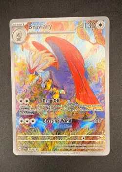 Braviary 214/191 NM Pokemon TCG Surging Sparks Illustration Rare Full Art Holo - Image 1