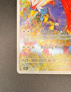 Braviary 214/191 NM Pokemon TCG Surging Sparks Illustration Rare Full Art Holo - Image 4