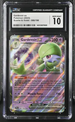 CGC 10 Gardevoir ex 086/198 Pokemon 2023 Scarlet & Violet - SV1EN - Image 1