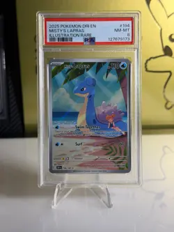 2025 Pokemon Misty’s Lapras #194 PSA 8 NM-MT Illustration Rare Dri EN - Image 1