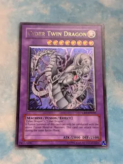 YUGIOH CYBER TWIN DRAGON ULTIMATE RARE NM CRV-EN035 - Image 1