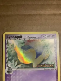Cyndaquil Pokemon Card Dragon Frontiers 45/101 Holo LP - Image 3