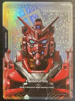 Resource(R-013) (C+) Red Gundam - Gundam Card Game Dual Impact NM - Image 1