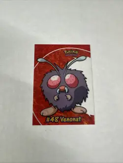 Mint Venonat Topps Chrome Pokemon TV Animation Edition Clear Chase Cards #PC6 - Image 1