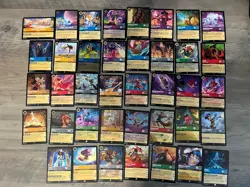 Disney Lorcana Super Rare and Legendary 28 Card Lot Cold Foil and Non-Foil NM - Image 1