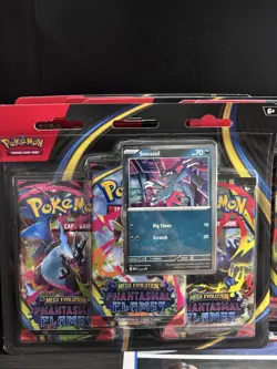 Pokemon Trading Card Game Phantasmal Flames Three-Booster Blister fast shipping - Image 2