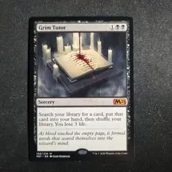 Grim Tutor Core Set 2021 Regular Magic the Gathering Card LP - Image 1
