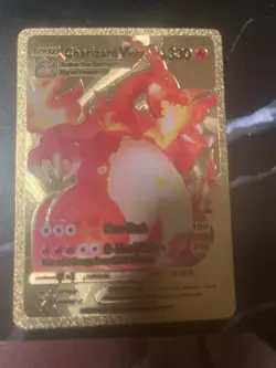 Charizard VMAX HP330 Gold Metal Pokemon Card-Collectible Gift Display！BEST! - Image 1